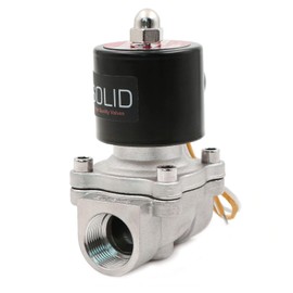 U.S. Solid Stainless Steel Electric Solenoid Valve 110VAC Normally Closed Air Water (3/4)