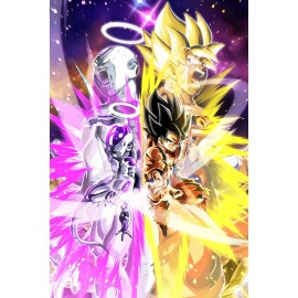 Dragon Ball Super Goku Frieza Poster (24x36) inches Poster