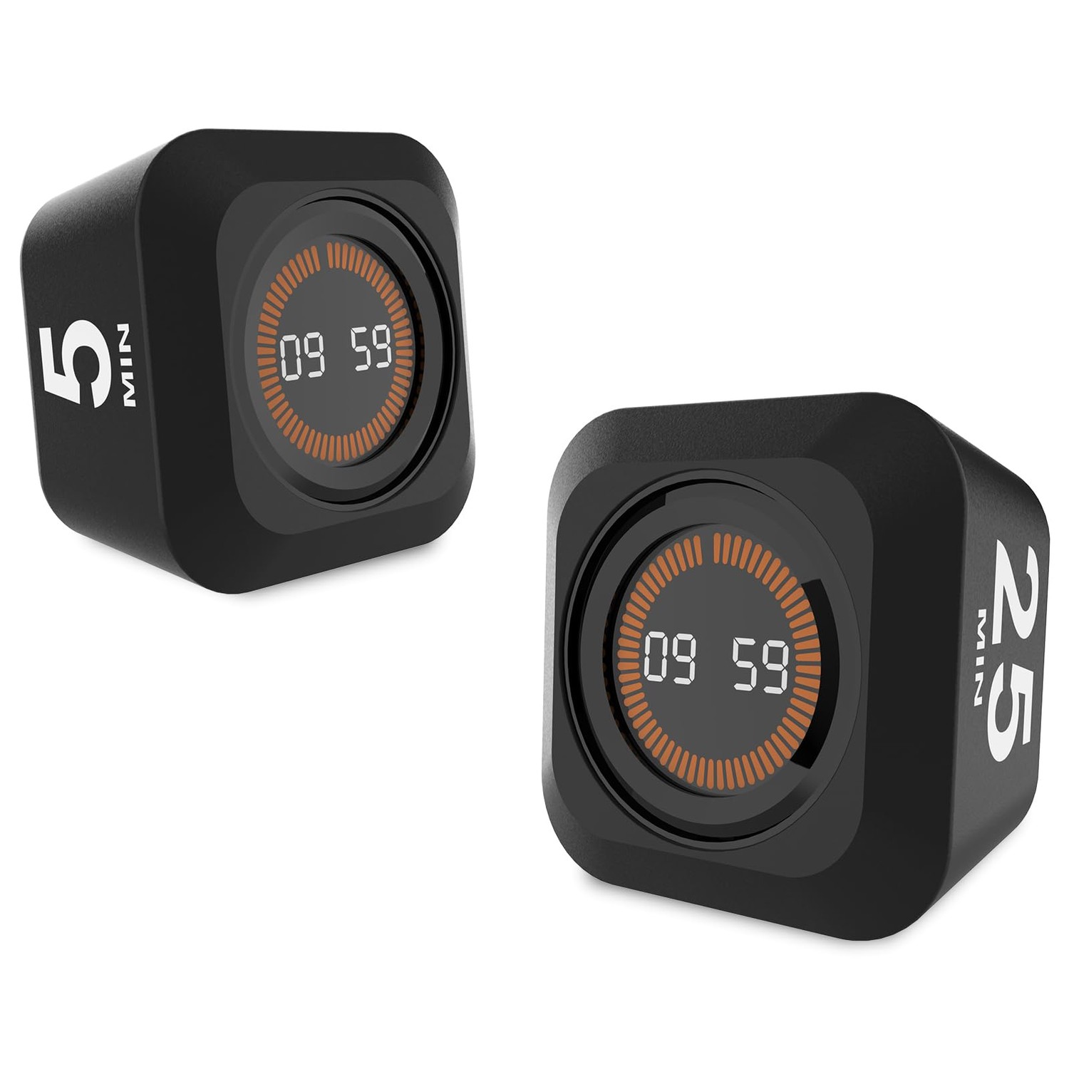Rotating Pomodoro Visual Timer 5, 25, 10, 50 Min Preset + Custom Mode ...