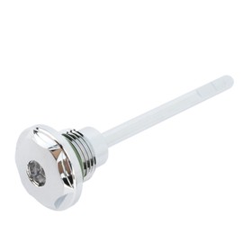 Transmission Filler Plug Dipstick 37075 87 Aluminum Motorcycle Transmission Oil Tank Dipstick for Touring Trike 1987‑2006 Plated