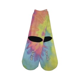Buc-ee's Pastel Crew Socks & No Show Tie Dye Socks - Unisex Graphic Colorful Rainbow Print Casual Novelty Colorful Socks Ideal Gifts for Men and Women (One Size Fits Most)