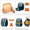 SHINYMOMO Air Fryer Liners Disposable Paper,100Pcs Airfryer Paper Liners,Non Stick