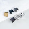 HESTIA HARDWARE 10 Pack Chrome Square Kitchen Cabinet Knob |