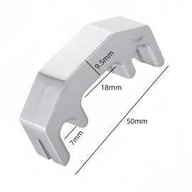 Ai-OUMLEEF Violin Mute,Metal Violin Mute Practice Violin Silencer for 3/4, 4/4, 1/2, Four Claw Silencer(Silver)