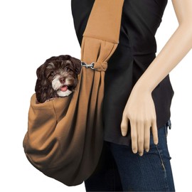 Roxie Small Dog Cat Carrier Sling Shoulder Bag Hands Free 5 to 12 lbs Pet Puppy Outdoor Travel Bag Tote Reversible