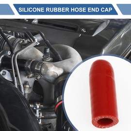 X AUTOHAUX シリコンキャップ プラグ 配管の処理 メクラ栓 メクラキャップ 配管のエンドキャップ レッド 長さ50mm 内径14mm 漏れを完全に防止 4層強化 汎用 エンジン用 自動車改造 冷却システム パフォーマンス向上