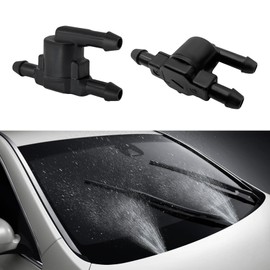 Rebvugr 2PCS Car Windshield Wiper Washer Check Valve, 3 Port Windshield Washer Nozzles Wiper, Wiper Spray Pipe Cleaning Connector Accessory Compatible with Toyota Corolla, Replaces OEM#85321-28020