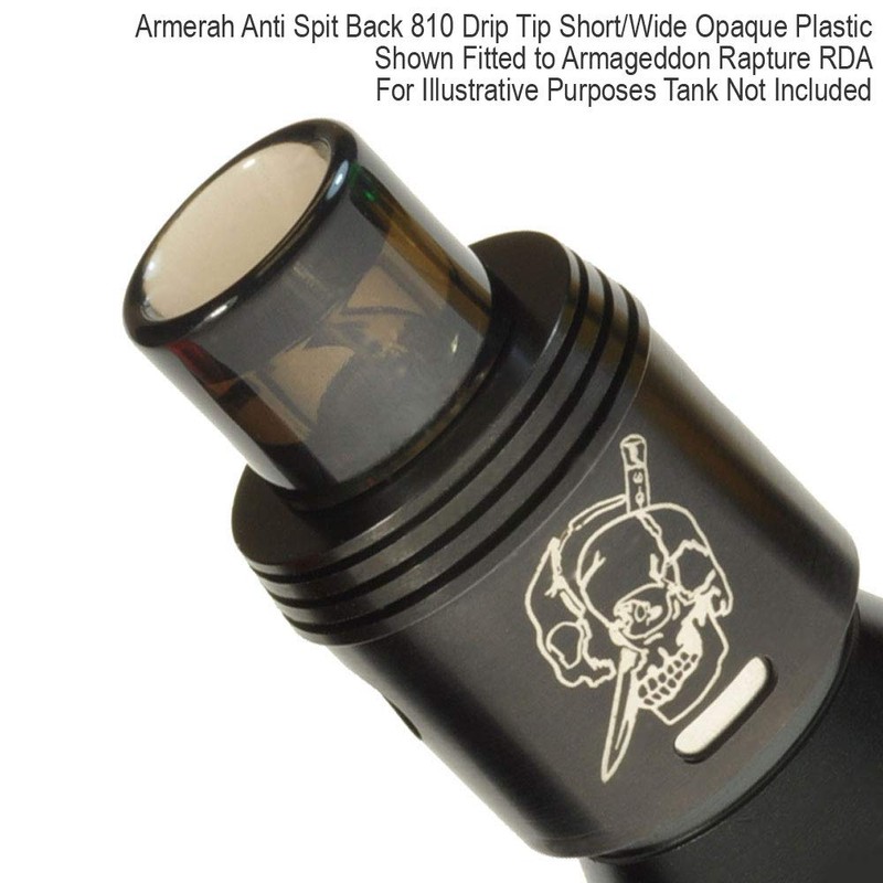 Armerah Anti Spit Back 810 Drip Tip eCig Mouthpiece Short/Wide