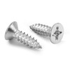#4 x 5/8" Flat Head Sheet Metal Screws Phillips Drive