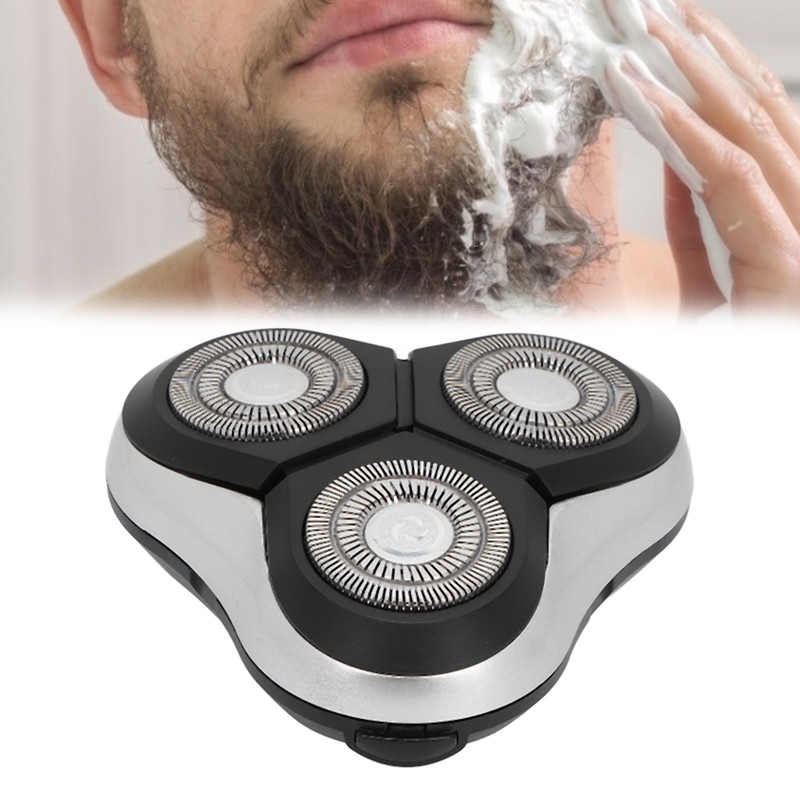Replacement Electric Shaving Head 360° Floating Double Shaving Rings Head