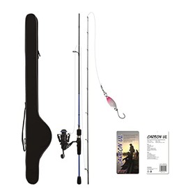 Corofish Carbon UL Combo 1.98m 1-8g Fishing Set Spinning Rod Reel & Line Ultralight