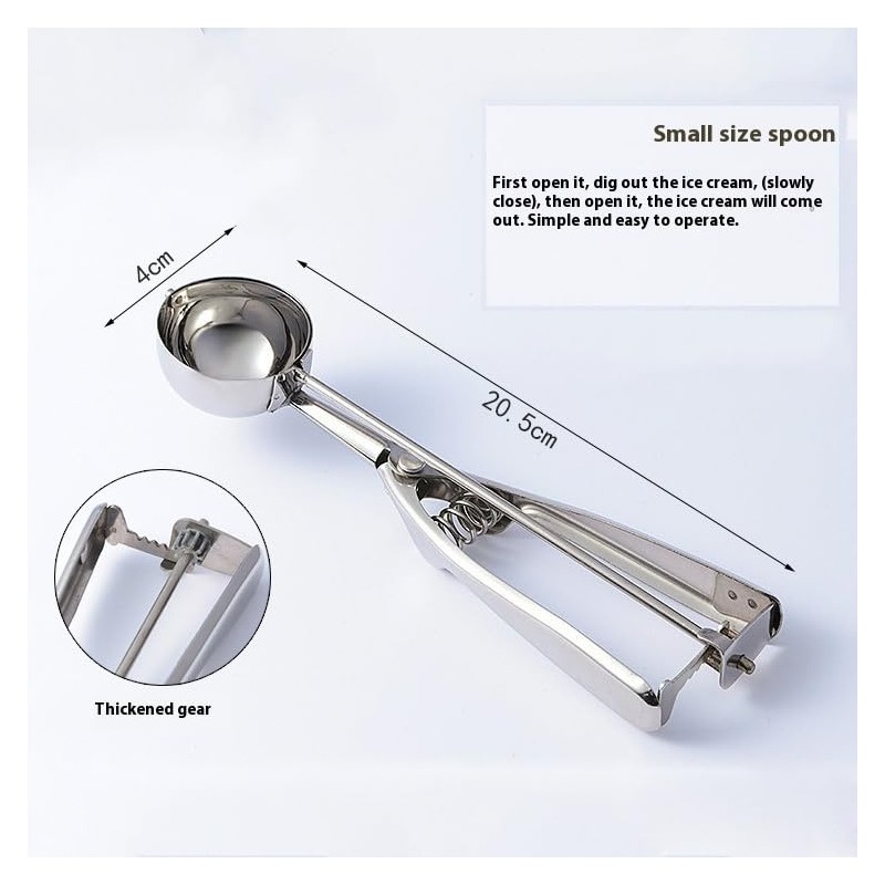 DeepCrush Ultimate Ice Cream Scoop, Heated Stainless Steel Head &