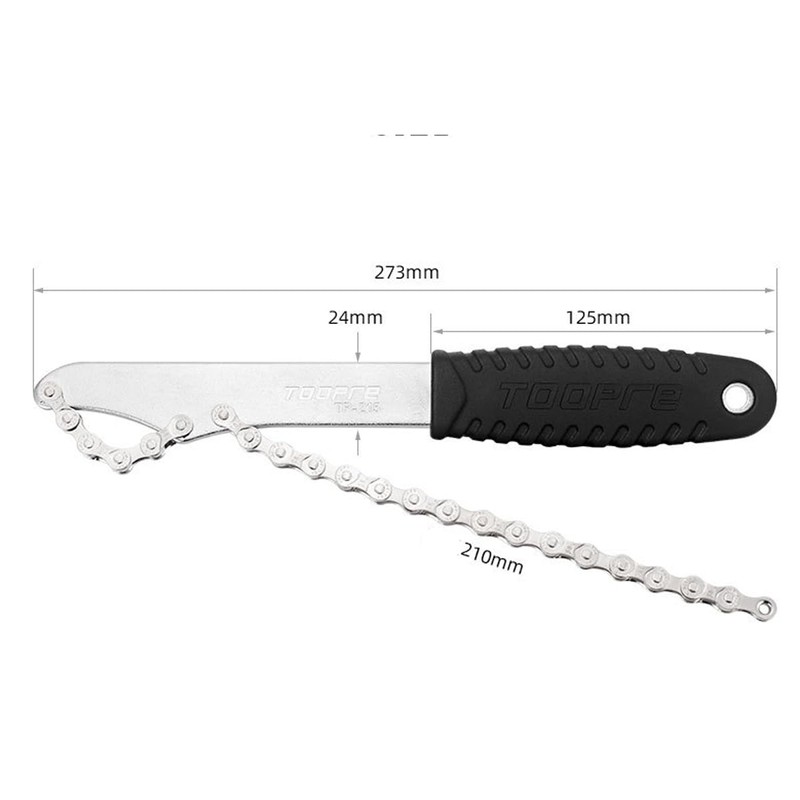 HOUSON Bicycle Chain Whip with Hook Wrench, Bicycle Chain Whip