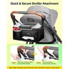 YOREPEK Spacious Stroller Caddy Fits for UPPAbaby Vista/Minu/Cruz, Adjustable Stroller