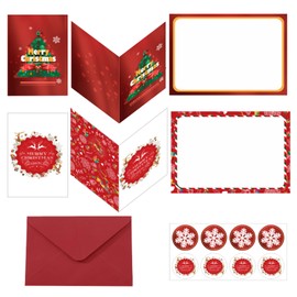 Lxyeecwang Christmas thank you card Christmas Cards 4x6 inch Merry Christmas Cards 8 pcs Christmas card with envelope and sticker,Christmas Wish Cards Christmas greeting cards for friends and family