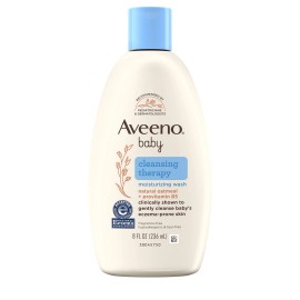 Aveeno Baby Cleansing Therapy Moisturizing Body Wash 8 Fl Oz Eczema Relief