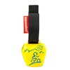 swisstrailbell® Fresh Colour Edition: Yellow with Blue Mountain Biker, Black