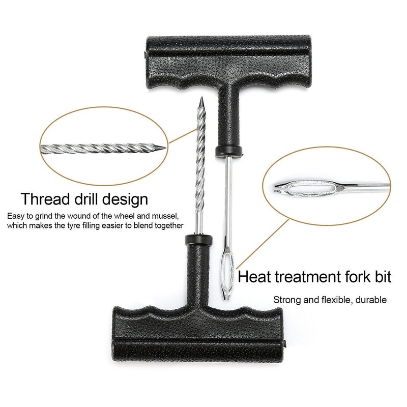 CO2 Tyre Tire Inflator Puncture Tubeless Repair Tools Kit Motorcycle，ATV,