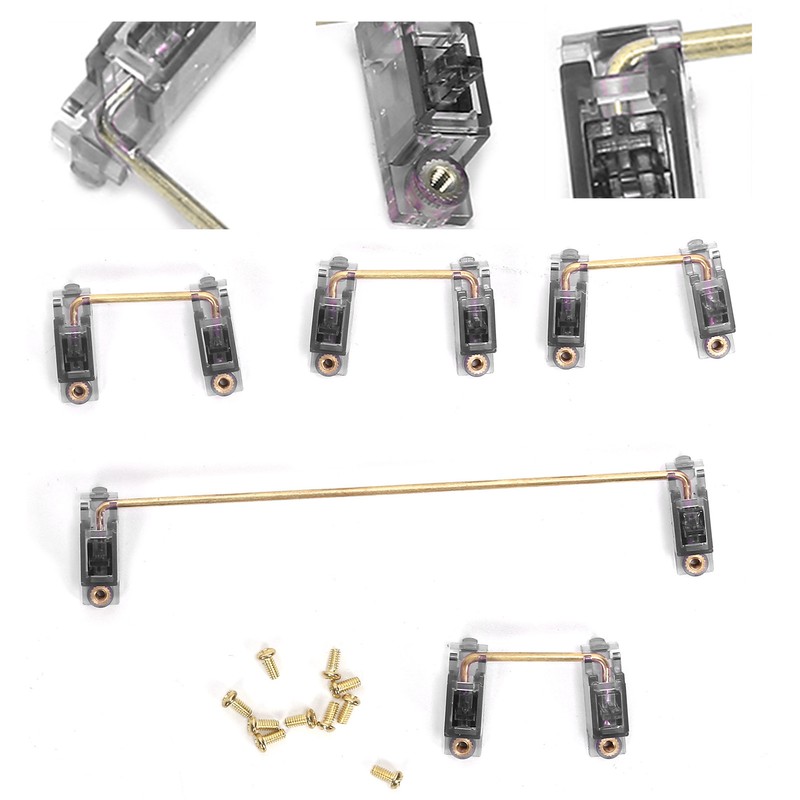 Mechanical Keyboard Stabilizer with GoldPlated Screws Computer Accessory for DIY