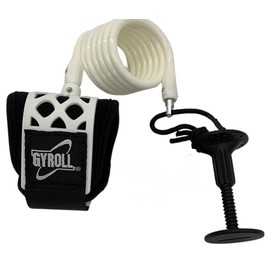Mike Stewart Gyroll Bodyboarding Wrist Leash-White
