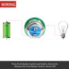 APIELE 19MM Mushroom Head Push Button Switch Momentary Push Button