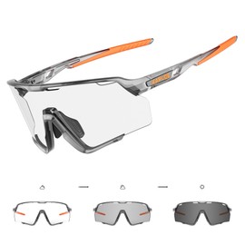 KAPVOE Photochromic Cycling Glasses Men Women Clear Mountain Bike Sunglasses MTB Bicycle Riding Sports Triathlon Running