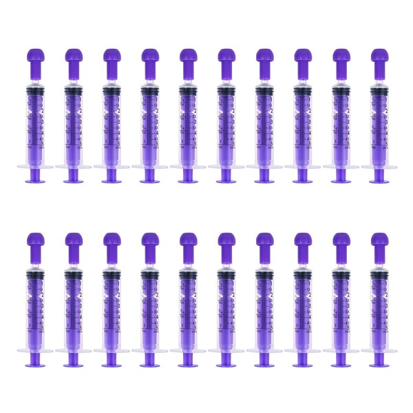 FINEASY Plastic Syringe with Cap, 5ml&10ml Disposable Sterile Syringes, Syringe