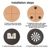 SHUBEIEUMI Dartboard Holder, Dartboard Holder, Dartboard Wall Hanging Bracket Set,
