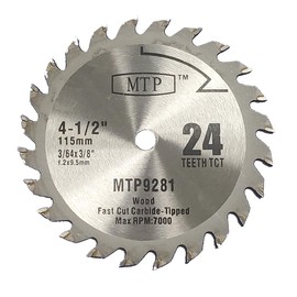 MTP Abrasive Cut Off Disc for Metal V-bar Masonry Concrete Wood Tile 4.5" x 3/8" for Rockwell RK3441K Worx RW9283 (Assorted Blades (7))