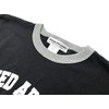 SPEED ADDICT 819 COLLEGE LOGO RINGER T-SHIRT BLACK x GRAY