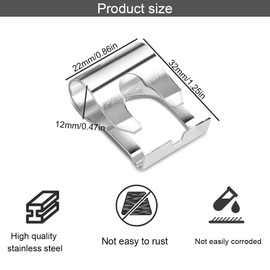 MOLZINY Pack of 4 repair clamp, windscreen wiper linkage clip, universal windscreen wiper linkage, repair clip kit, car windscreen wiper rods, arms repair clips
