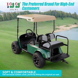 10L0L Universal Golf Cart Rear Seat Cover Dress UP Older Golf Cart Durable Breathable Material Fit Like a Glove for Yamaha, EZGO and Club Car, Easy to Install