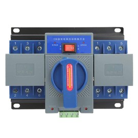 63A 3P Automatic Transfer Switch, Mini Dual Power Generator Changeover Switch Electronic Power Circuit Breaker