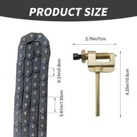 Hoypeyfiy T8F Drive Chain 134 Links with Chain Breaker Kit, Replacement for Syx Moto 50cc Dirt Bike Replacement for Coolster 49cc Rocket Pocket Bike Replacement for SSR 50cc Pt Dirt Bike