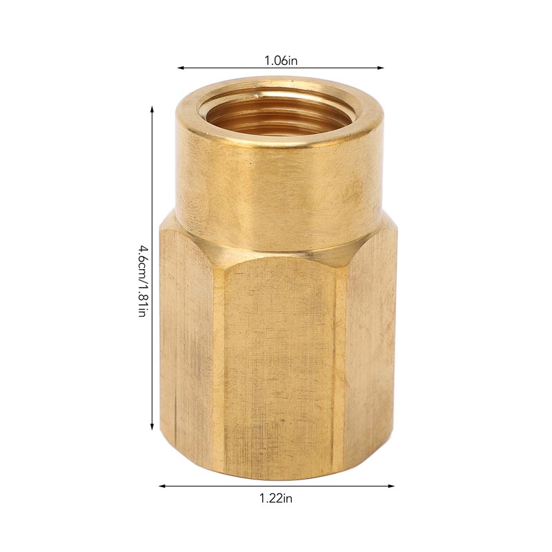 CO2 Cylinder Cartridge Adapter Household Soda Bottle Brass Refill Connector