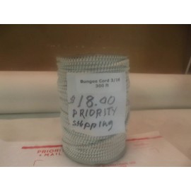 Rushazzled 300 ft   Bungie Nylon coated rubber rope shock cord 3/16 -- 1 to2 Bungee Stretch