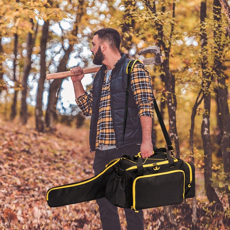 Chainsaw Case, Durable Chainsaw Bag with Removable Spill-proof & Wipe-clean