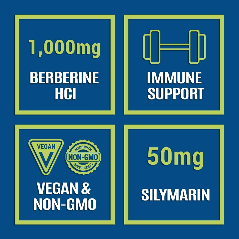 Herbal Supplements 1000mg, 60 HCL Vegan Capsules, High Absorption Herbal