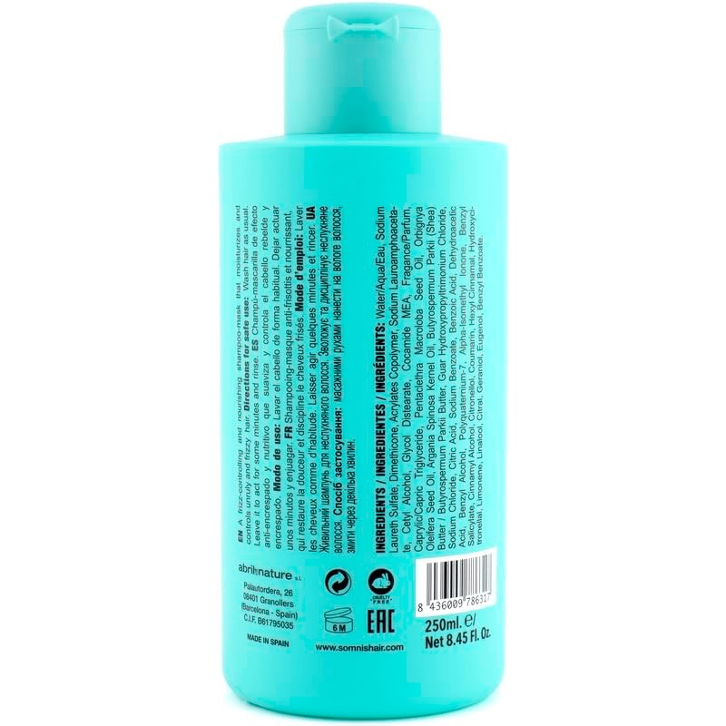 somnis&hair 2 in 1 Shampoo and Hair Mask Eliminates Frizz
