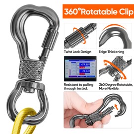 Tresbro 15FT Reflective Tie Out Cable for Dogs Up to 250 Pounds, Steel Wire Lead Leash Cable with Stainless Rotatable Buckle, Lightweight and Enduring, Dog Chains Outside for Outdoor, Yard, Yellow