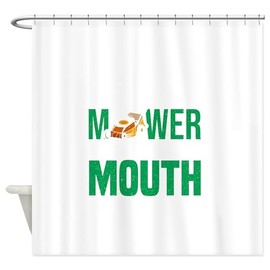 CafePress Lawn Mower Mowing Grass Gardener Ga Decorative Fabric Shower Curtain