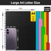 EUSOAR Notebook with Tabs, 3 Pack A4 Letter Size11 x