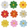 Pack of 39 butterflies flowers iron-on patches, appliqué patches for