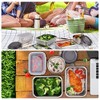 Cykorxicc 12PC 304 Stainless Steel Food Storage Containers with Lids