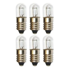 Lampwise 6X Low Voltage Miniature Tube T10x26mm 5W 60V MES/E10 10mm Thread