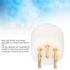 5 Pin Turntable Plug Connector Red Copper Gold Plating Nickel
