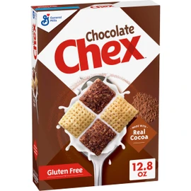 Chocolate Chex Cereal, Gluten Free Breakfast Cereal, Made with Whole Grain, 12.8 oz