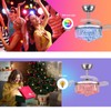LumZeylith 30" Retractable Crystal Ceiling Fan with Light, RGB Modern