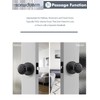 SORWDUERM Oil Rubbed Bronze Knobs Passage Door Knobs Interior Door