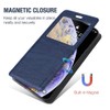 Invisible Magnetic View Window PU Leather Flip Case Compatible with